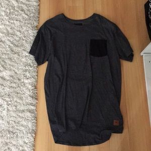 Modern Amusement grey pocket tee